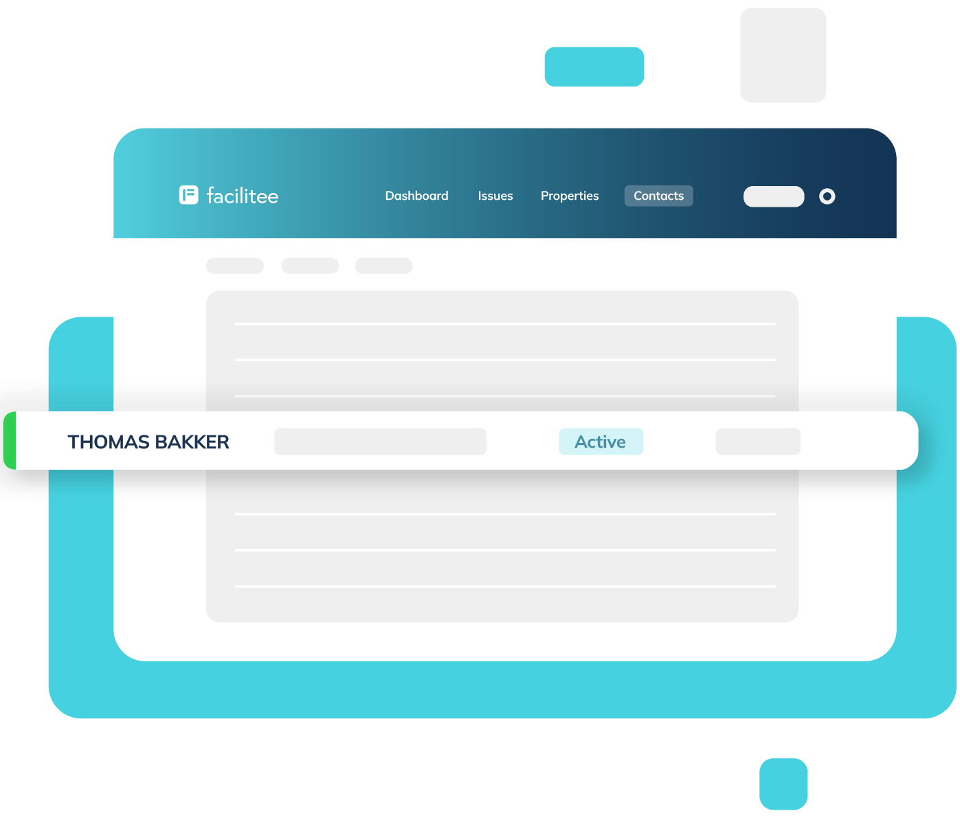 Facilitee-Name and active